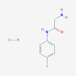 molecular formula C8H10ClIN2O B2831513 2-Amino-n-(4-iodophenyl)acetamide hydrochloride CAS No. 855482-29-0
