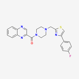 (4-((4-(4-Fluorophenyl)thiazol-2-yl)methyl)piperazin-1-yl)(quinoxalin-2-yl)methanone