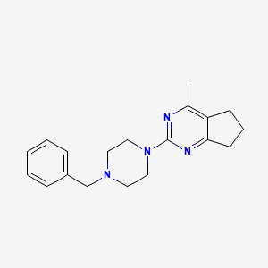 2-(4-benzylpiperazino)-4-methyl-6,7-dihydro-5H-cyclopenta[d]pyrimidine