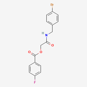 2-((4-Bromobenzyl)amino)-2-oxoethyl 4-fluorobenzoate