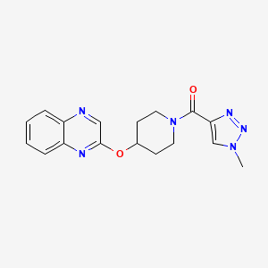 (1-methyl-1H-1,2,3-triazol-4-yl)(4-(quinoxalin-2-yloxy)piperidin-1-yl)methanone