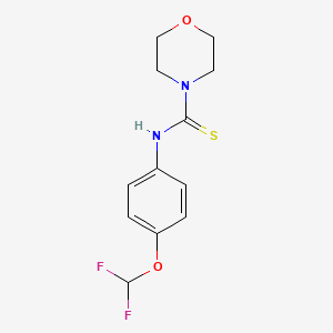 B2831613 N-(4-(difluoromethoxy)phenyl)morpholine-4-carbothioamide CAS No. 398996-17-3