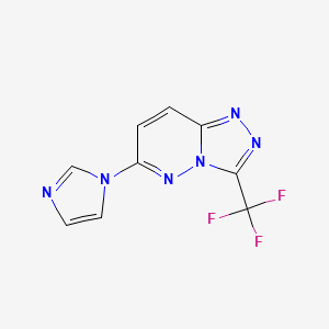 6-(1H-imidazol-1-yl)-3-(trifluoromethyl)[1,2,4]triazolo[4,3-b]pyridazine