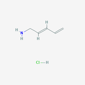 molecular formula C5H10ClN B2831645 (2E)-penta-2,4-dien-1-amine hydrochloride CAS No. 2229672-60-8