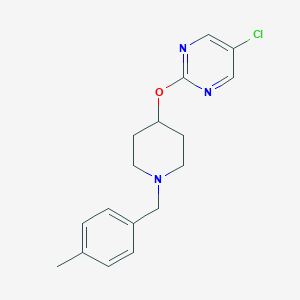 molecular formula C17H20ClN3O B2831648 5-Chloro-2-({1-[(4-methylphenyl)methyl]piperidin-4-yl}oxy)pyrimidine CAS No. 2415471-64-4