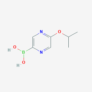 molecular formula C7H11BN2O3 B2831651 5-(Isopropoxy)pyrazine-2-boronic acid CAS No. 1309982-43-1