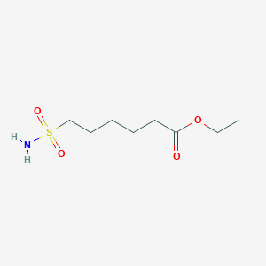 molecular formula C8H17NO4S B2831675 Ethyl 6-sulfamoylhexanoate CAS No. 848432-25-7