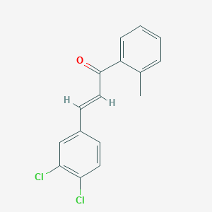 molecular formula C16H12Cl2O B2831678 3-(3,4-Dichlorophenyl)-1-(2-methylphenyl)prop-2-en-1-one CAS No. 312700-11-1