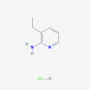 molecular formula C7H11ClN2 B2831680 3-Ethylpyridin-2-amine hydrochloride CAS No. 2007910-36-1