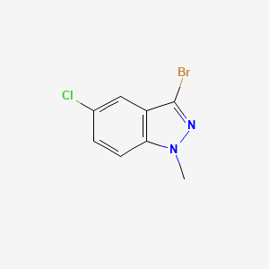molecular formula C8H6BrClN2 B2831683 3-bromo-5-chloro-1-methyl-1H-indazole CAS No. 1260829-77-3
