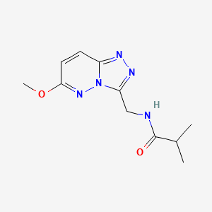 molecular formula C11H15N5O2 B2831695 N-({6-methoxy-[1,2,4]triazolo[4,3-b]pyridazin-3-yl}methyl)-2-methylpropanamide CAS No. 2309551-42-4