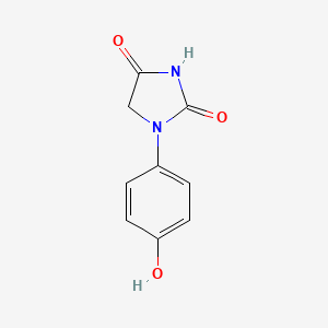molecular formula C9H8N2O3 B2831717 1-(4-Hydroxyphenyl)imidazolidine-2,4-dione CAS No. 26850-25-9