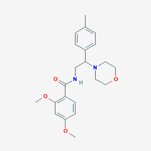 molecular formula C22H28N2O4 B2831771 2,4-dimethoxy-N-(2-morpholino-2-(p-tolyl)ethyl)benzamide CAS No. 941940-34-7