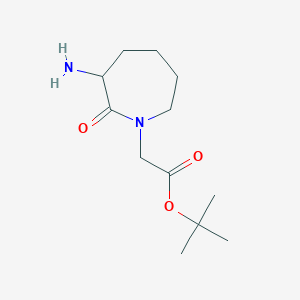 molecular formula C12H22N2O3 B2831797 Tert-butyl 2-(3-amino-2-oxoazepan-1-yl)acetate CAS No. 105433-98-5