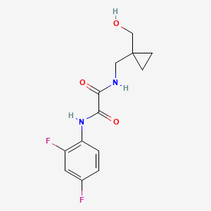 molecular formula C13H14F2N2O3 B2831799 N1-(2,4-difluorophenyl)-N2-((1-(hydroxymethyl)cyclopropyl)methyl)oxalamide CAS No. 1251560-65-2