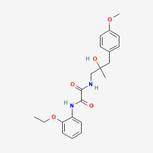 molecular formula C21H26N2O5 B2831830 N-(2-ethoxyphenyl)-N'-[2-hydroxy-3-(4-methoxyphenyl)-2-methylpropyl]ethanediamide CAS No. 1396714-19-4
