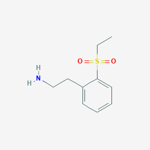molecular formula C10H15NO2S B2831847 2-[2-(Ethanesulfonyl)phenyl]ethan-1-amine CAS No. 1273847-55-4