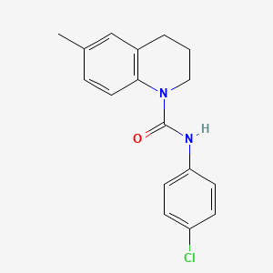 molecular formula C17H17ClN2O B2831900 N-(4-chlorophenyl)-6-methyl-1,2,3,4-tetrahydroquinoline-1-carboxamide CAS No. 894400-30-7