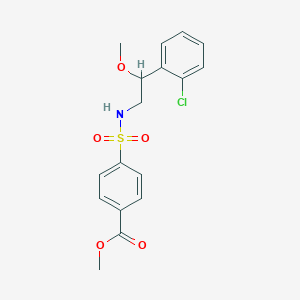 molecular formula C17H18ClNO5S B2831918 methyl 4-{[2-(2-chlorophenyl)-2-methoxyethyl]sulfamoyl}benzoate CAS No. 1788676-94-7