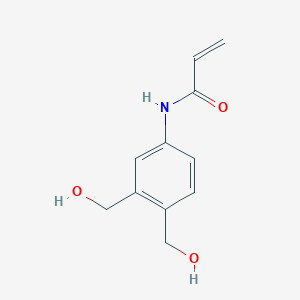 molecular formula C11H13NO3 B2831926 N-[3,4-Bis(hydroxymethyl)phenyl]prop-2-enamide CAS No. 2305568-04-9