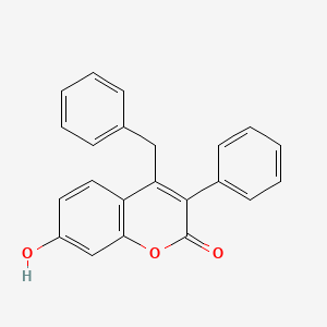 molecular formula C22H16O3 B2831936 4-Benzyl-7-hydroxy-3-phenylcoumarin CAS No. 80472-58-8