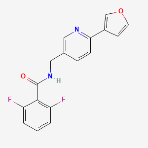 molecular formula C17H12F2N2O2 B2831964 2,6-difluoro-N-((6-(furan-3-yl)pyridin-3-yl)methyl)benzamide CAS No. 2034310-27-3