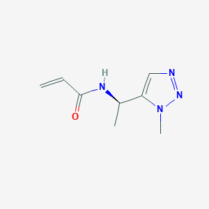 molecular formula C8H12N4O B2831978 N-[(1R)-1-(1-methyl-1H-1,2,3-triazol-5-yl)ethyl]prop-2-enamide CAS No. 2411180-14-6