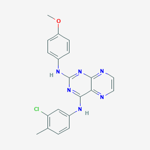 N4-(3-chloro-4-methylphenyl)-N2-(4-methoxyphenyl)pteridine-2,4-diamine