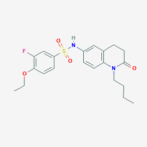 N-(1-butyl-2-oxo-1,2,3,4-tetrahydroquinolin-6-yl)-4-ethoxy-3-fluorobenzenesulfonamide
