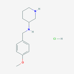 molecular formula C13H21ClN2O B2832107 N-(4-Methoxybenzyl)piperidin-3-amine hydrochloride CAS No. 1353945-93-3