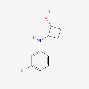 2-[(3-Chlorophenyl)amino]cyclobutan-1-ol