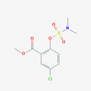 molecular formula C10H12ClNO5S B2832148 methyl 5-chloro-2-[(dimethylsulfamoyl)oxy]benzoate CAS No. 338406-00-1