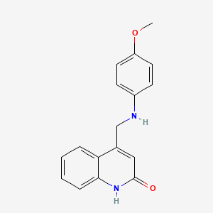 4-(((4-Methoxyphenyl)amino)methyl)quinolin-2-ol