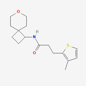 3-(3-methylthiophen-2-yl)-N-(7-oxaspiro[3.5]nonan-1-yl)propanamide