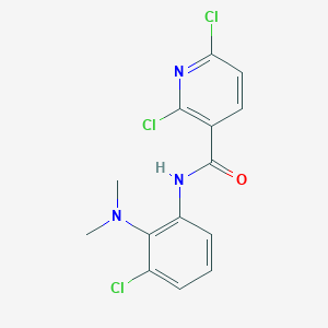 2,6-dichloro-N-[3-chloro-2-(dimethylamino)phenyl]pyridine-3-carboxamide