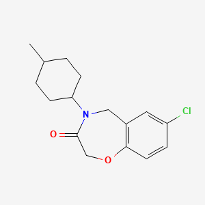 7-chloro-4-(4-methylcyclohexyl)-4,5-dihydro-1,4-benzoxazepin-3(2H)-one