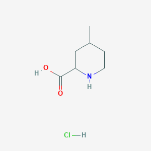 molecular formula C7H14ClNO2 B2832210 4-Methylpiperidine-2-carboxylic acid hydrochloride CAS No. 66937-92-6