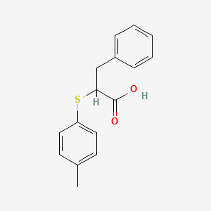 3-Phenyl-2-(p-tolylthio)propanoic acid