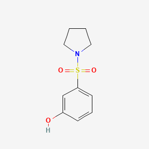molecular formula C10H13NO3S B2832214 3-(Pyrrolidine-1-sulfonyl)phenol CAS No. 1082569-64-9
