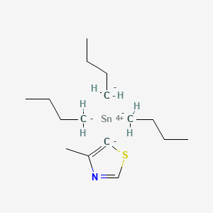 molecular formula C16H31NSSn B2832241 butane;4-methyl-5H-1,3-thiazol-5-ide;tin(4+) CAS No. 1428761-41-4