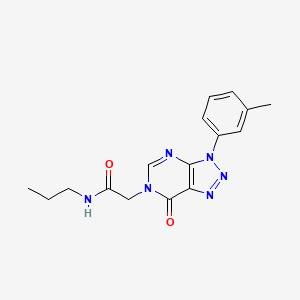 2-[3-(3-methylphenyl)-7-oxotriazolo[4,5-d]pyrimidin-6-yl]-N-propylacetamide