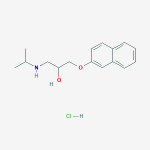 molecular formula C16H22ClNO2 B2832293 1-(Isopropylamino)-3-(naphthalen-2-yloxy)propan-2-ol hydrochloride CAS No. 56354-24-6