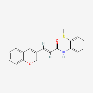 molecular formula C19H17NO2S B2832374 (2E)-3-(2H-chromen-3-yl)-N-[2-(methylsulfanyl)phenyl]prop-2-enamide CAS No. 887347-55-9