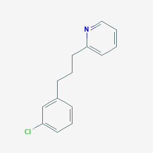 2-[3-(3-Chlorophenyl)propyl]pyridine