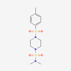 molecular formula C13H21N3O4S2 B2832404 N,N-dimethyl-4-[(4-methylphenyl)sulfonyl]-1-piperazinesulfonamide CAS No. 700854-72-4