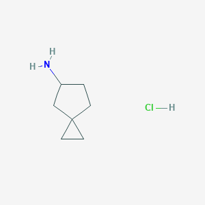 molecular formula C7H14ClN B2832424 Spiro[2.4]heptan-6-amine;hydrochloride CAS No. 2387601-08-1