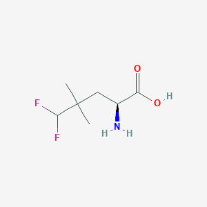molecular formula C7H13F2NO2 B2832445 Mefluleucine CAS No. 2095886-80-7