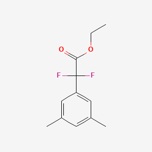 molecular formula C12H14F2O2 B2832453 Ethyl 2-(3,5-dimethylphenyl)-2,2-difluoroacetate CAS No. 1248927-78-7