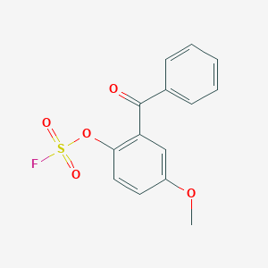 molecular formula C14H11FO5S B2832520 2-Benzoyl-4-methoxyphenyl sulfurofluoridate CAS No. 2411314-63-9