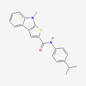 molecular formula C21H20N2OS B2832543 N-(4-isopropylphenyl)-8-methyl-8H-thieno[2,3-b]indole-2-carboxamide CAS No. 685108-40-1